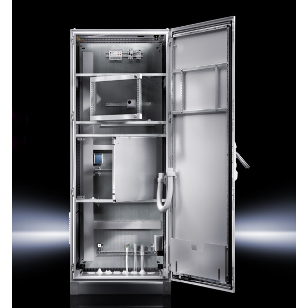 Шкаф электротехнический напольный Rittal SE8, IP55, 2000х1200х400 (ВхШхГ), дверь: двойная распашная, металл, цвет: серый, (5843500)