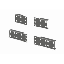 Кронштейн Zpas, короткий, 1U, вертикальный, для 19 розеток LZ в стойках, цвет: чёрный