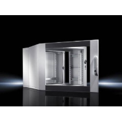 Шкаф телекоммуникационный настенный Rittal EL, 21U, 1012х600х673 (ВхШхГ), дверь: стекло, разборный, цвет: серый, (смонтированные)