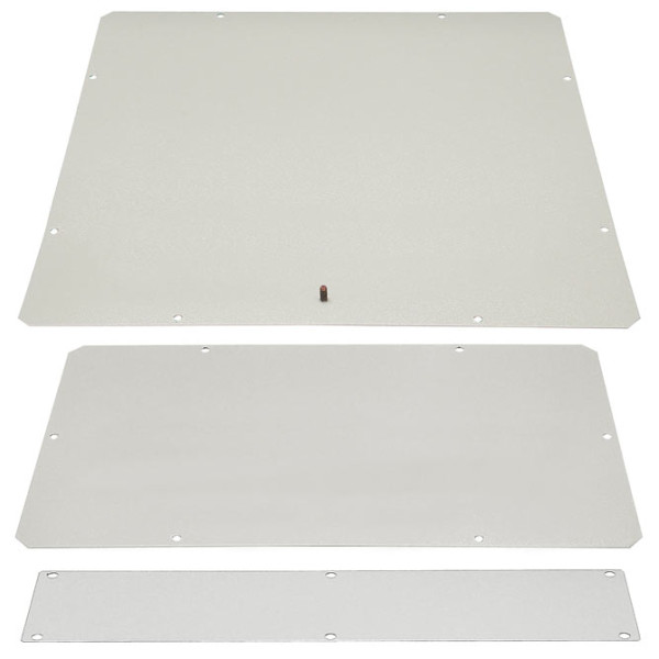 Заглушка Zpas, неперфорированная, сплошная, 250х420 мм, для шкафов Zpas, сталь, 1 шт, цвет: серый