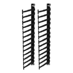 Кабельный органайзер Siemon, вертикальный, для шкафов VersaPOD 45U, цвет: чёрный, (гребенка 6)