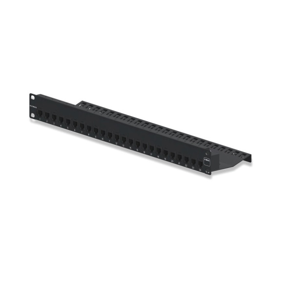 Коммутационная патч-панель Siemon Z-MAX, 19, 1HU, 24xRJ45, кат. 6A, универсальная, экр., встраиваемый, цвет: чёрный, (Z6AS-PNL-24K)