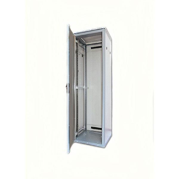 Шкаф телекоммуникационный напольный Eurolan Racknet, 26U, 1309х600х600 (ВхШхГ), дверь: перфорация, задняя дверь: металл, цвет: серый, (60F-26-66-07GY)