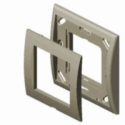 Рамка Nexans LANmark, 1 пост, 45x45, цвет: слоновая кость, Скругленная, (N200.051)