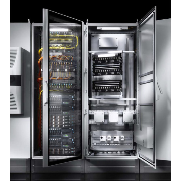 Шкаф электротехнический напольный Rittal TS8, IP66, 2000х800х600 (ВхШхГ), дверь: металл, цвет: серый, (8806750)