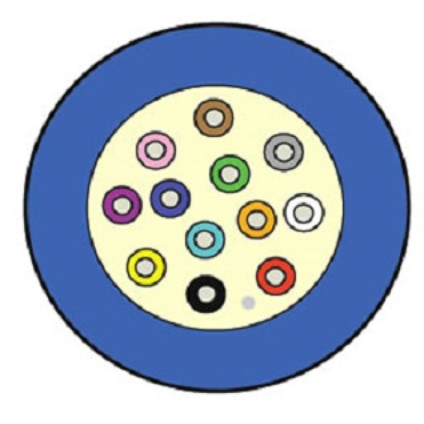 Кабель волоконно-оптический Siemon XGLO, Tight Buffer, 6хОВ, OS2 9/125мм, LSZH, d 5,5, 1000м, цвет: синий