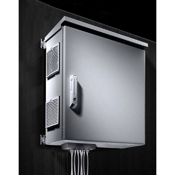 Шкаф электротехнический настенный Rittal AE, IP66, 600х380х210 (ВхШхГ), монтажая панель: 570х334 (ВхШ), металл, (1038500)
