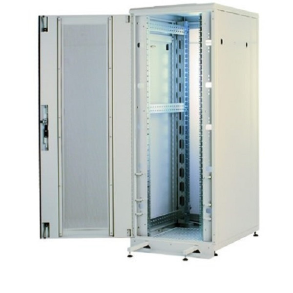 Шкаф телекоммуникационный напольный Estap SERVERMAX, IP20, 47U, 2272х800х1000 (ВхШхГ), дверь: перфорация, задняя дверь: двойная распашная, перфорация, разборный, цвет: светло-серый, (SRV47U8GF1R1)