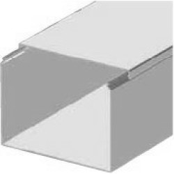 Кабель-канал Рувинил 80x60, без перегородок, с крышкой, белый