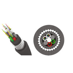 Кабель волоконно-оптический Трансвок, Multi Tube, 16хОВ, OM1 62,5/125мм, PE, d 12,4, цвет: чёрный