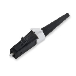 Предоконцованные волокна (pigtail) Nexans LANmark-OF, LC (SM), OM3 50/125, Secure Lock, LSZH, 1м, чёрный хвостовик