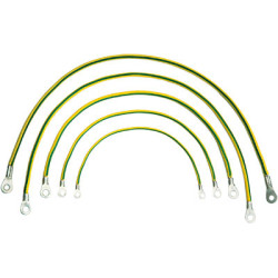 Кабель заземления Zpas, 7 кабелей, для шкафов, цвет: зеленый