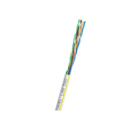 Кабель витая пара Cavel LAN, U/UTP, 4 пар., кат. 5е, 100МГц, d 5,1 мм , AWG24, PVC, 150м, бухта, цвет: серый