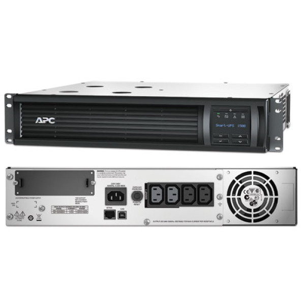 ИБП APC Smart-UPS, 1500ВА, линейно-интерактивные, в стойку, 432х457х89 (ШхГхВ), 230V, 2U, однофазный, Ethernet, (SMT1500RMI2U)