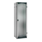 Шкаф телекоммуникационный напольный Schneider Electric, 42U, 2000х800х600 (ВхШхГ), дверь: стекло, цвет: серый, (NSYVDA42U86B)