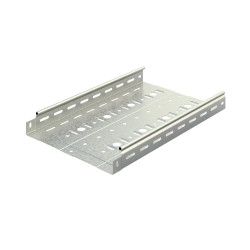 Металлический лоток Ostec, усиленный, перфорированный, 300х50х2500 (ШхВхД), толщина: 0,7 мм, сталь, м. Сендзимира