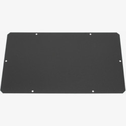 Заглушка Zpas, неперфорированная, сплошная, 250х420 мм, для шкафов Zpas, сталь, 1 шт, цвет: чёрный