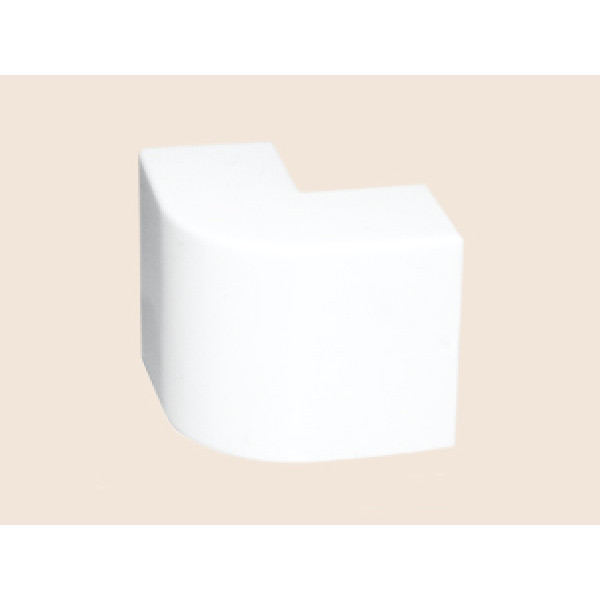 Угол Рувинил, внешний для кабель-канала, глубина: 100, h=60, цвет: белый