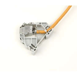 Модуль розеточный Nexans LANmark Industry, для монтажа на DIN-рейку, 1хRJ45, кат. 6A, экр., 12 шт, цвет: серый