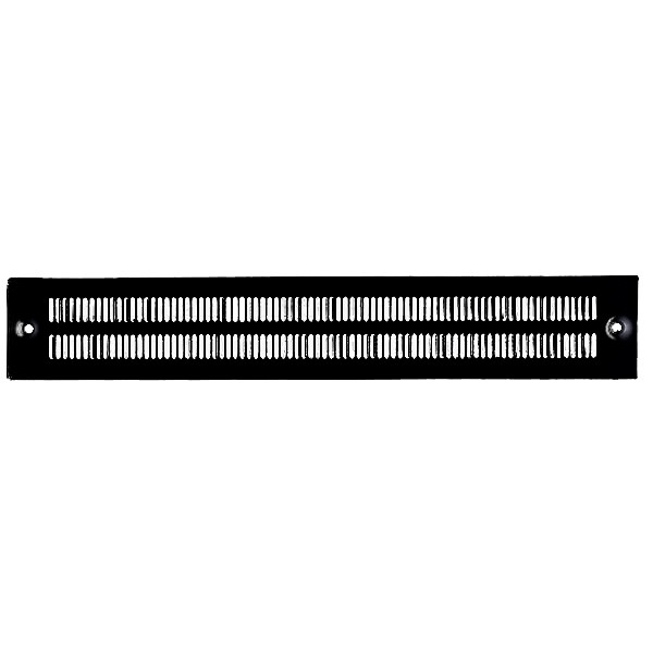 Панель боковая Zpas, перфорированная, 99х600 (ВхШ), для цоколя, цвет: чёрный