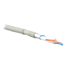 Кабель интерфейсный промышленный Teldor, SF/UTP, 3 пар., кат. 5е, PVC, 1м, для групп. прокладки, цвет: серый, D 8,7