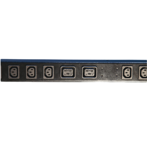 Блок силовых розеток Eurolan, вертикальный, IEC 60320 С13, IEC 60320 С19 х 24, вход IEC 60309, шнур 3 м, 42U, 44х50х1592 (ШхГхВ), 32А, чёрный