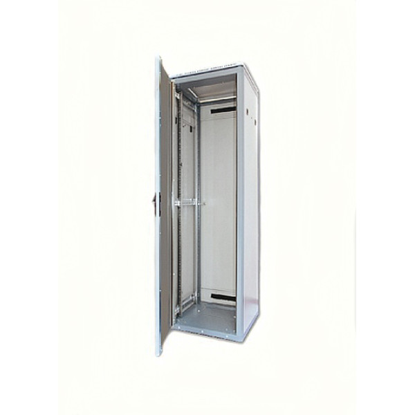 Шкаф телекоммуникационный напольный Eurolan Racknet, 16U, х600х800 (ВхШхГ), дверь: перфорация, задняя дверь: металл, цвет: серый, (60F-16-68-07GY)