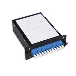 Кассета MPO Nexans LANmark-OF MPO, Low Loss, 12хОВ, LC (SM), OS2 9/125, цвет: чёрный