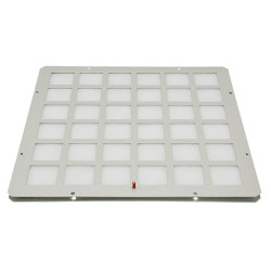 Заглушка Zpas, неперфорированная, с фильтром, 250х420 мм, для шкафов Zpas, сталь, 1 шт, цвет: серый