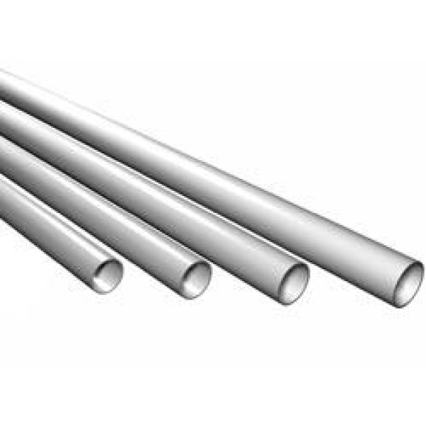 Труба жесткая Рувинил гладкая, НПВХ, легкая, D40 мм, цвет серый, 3 м
