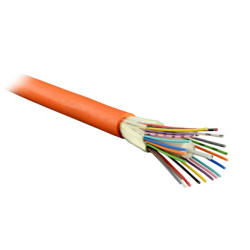 Кабель волоконно-оптический Hyperline, Tight Buffer, 24хОВ, OM2 50/125, D 5мм, PVC, 1000м, цвет: оранжевый Кабель волоконно-оптический Hyperline, Tight Buffer, 24хОВ, OM2 50/125, D 5мм, PVC, 1000м, цвет: оранжевый