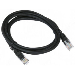 Шнур коммутационный Siemon, неэкранированный, RJ45/RJ45, кат. 5е, CMG, 2м, чёрный, (MC5-8-T-02M-01)