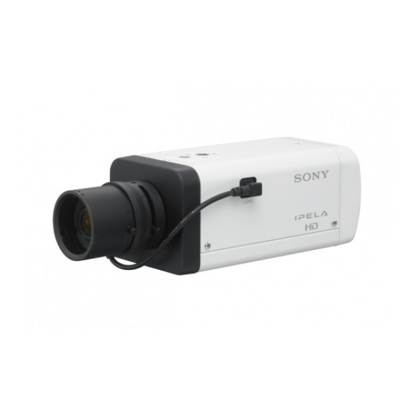 Сетевая IP видеокамера Sony, корпусная, помещение/улица, матрица 1/3, цв:0,06 лк, ч/б:0,05 лк, цвет: чёрно-белый, (SNC-VB600)