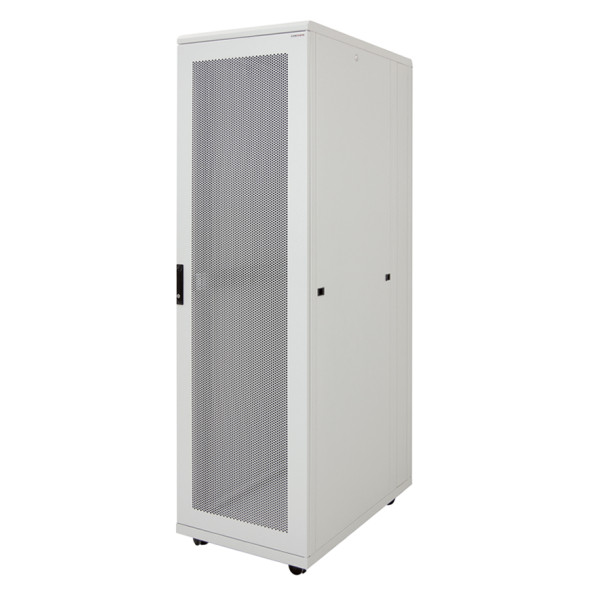 Шкаф серверный напольный Canovate Silver, 42U, 2033х800х1200 (ВхШхГ), дверь: перфорация, задняя дверь: перфорация, сварной, цвет: серый, (CSS-7-4282A)