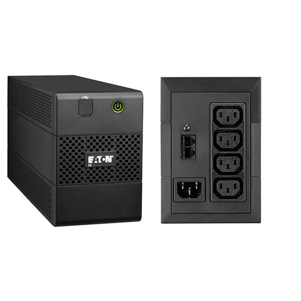 ИБП Eaton 5E, 650ВА, USB кабель в комплекте, линейно-интерактивные, напольный, 148х100х288 (ШхГхВ), 230V, 7U, однофазный, Ethernet, (5E650iUSB)