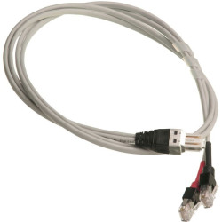 Шнур коммутационный Schneider Electric Actassi, неэкранированный, RJ45/RJ45, кат. 5е, LSZH, 0.5м, серый