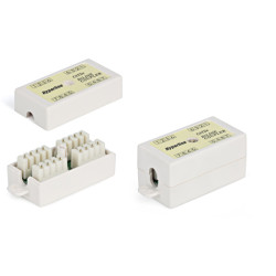 Проходной адаптер (coupler) Hyperline, кат. 5e, неэкр., цвет: белый