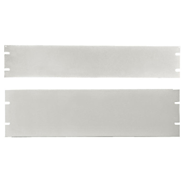 Фальш-панель Zpas, неперфорированная, 19, 1HU, плоская, алюминий, цвет: серый