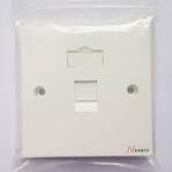 Коробка для настенного монтажа Nexans LANmark, для модулей snap-in, 1 модуль, цвет: белый