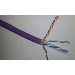 Кабель витая пара Siemon Premium, U/UTP, 4 пар., кат. 6, 250МГц, d 5,6 мм , AWG24, LSZH, 500м, бухта, цвет: фиолетовый