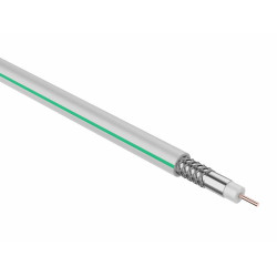 Кабель коаксиальный Rexant MARS, PVC, однослойный экран +96%, 75 Ом, бухта, 100 м, цвет: белый, d 1