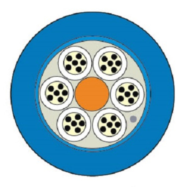 Кабель волоконно-оптический Siemon LightSystem, Central Tube, 24хОВ, OM1 62,5/125мм, LSZH, d 10,5, цвет: синий