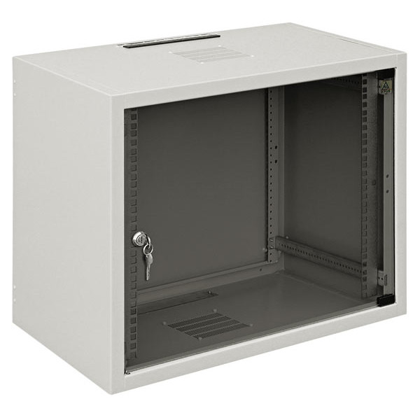 Шкаф телекоммуникационный настенный Zpas SJ2, 19, 15U, 737х600х600 (ВхШхГ), дверь: стекло, сварной, цвет: серый