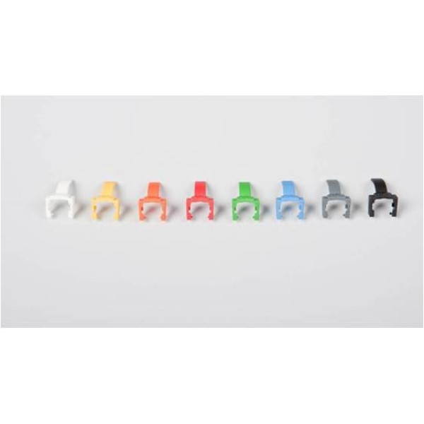 Элемент цветовой кодировки коммутационных шнуров Nexans LANmark, серый, 50 шт