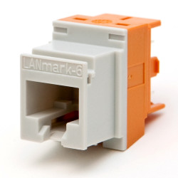 Модуль универсальный Nexans LANmark-6, snap-in, 1хRJ45, кат. 6, неэкр., цвет: оранжевый
