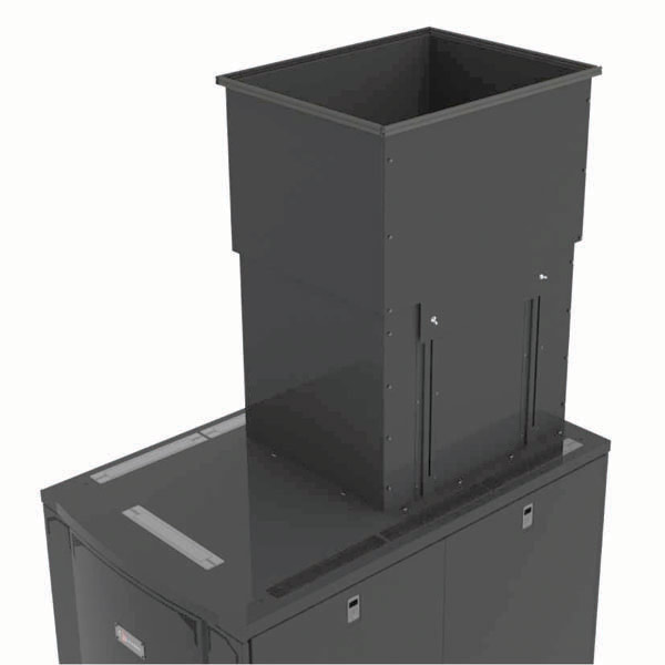 Вытяжной короб Siemon, 523х653х516 (ВхШхГ), для шкафов VersaPOD Г-1200мм, цвет: чёрный