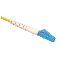 Коммутационный шнур оптический NTSS Tight Buffer, Simplex LC/LC, OM1 62,5/125, PVC, 1м, чёрный хвостовик, цвет: жёлтый