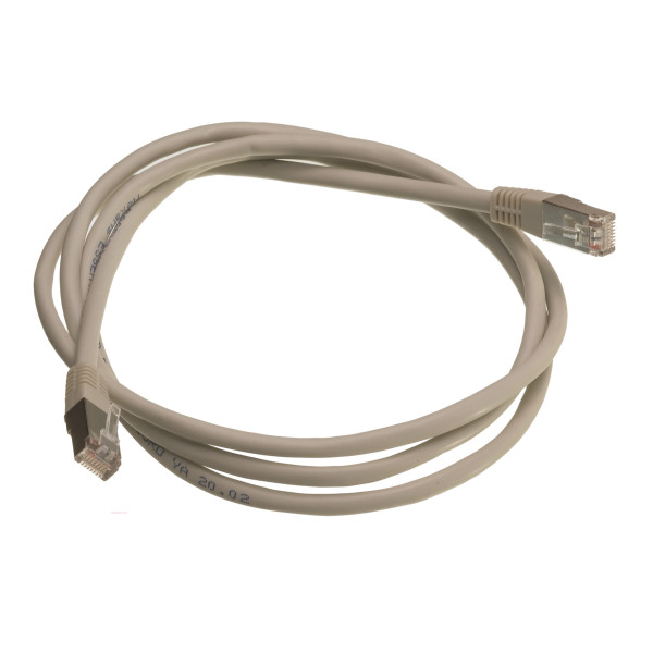 Шнур коммутационный Nexans Essential-5, экранированный, RJ45/RJ45, кат. 5е, PVC, 1.5м, серый