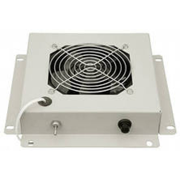 Вентиляторный модуль Zpas, потолочный, 230х230 (ШхГ), вентиляторов: 1, для шкафов серии SW, цвет: серый, ((с выключателем питания и предохранителем))