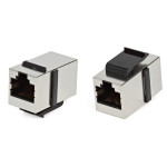 Проходной адаптер (coupler) Hyperline, RJ45(8p8c), кат. 5e, экр., цвет: белый